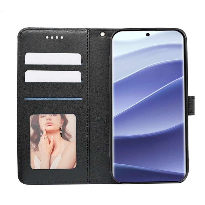 Etui Folio Do Xiaomi Redmi Note 14 Pro 4g Obramowanie I Pasek W Kształcie Sześcianu