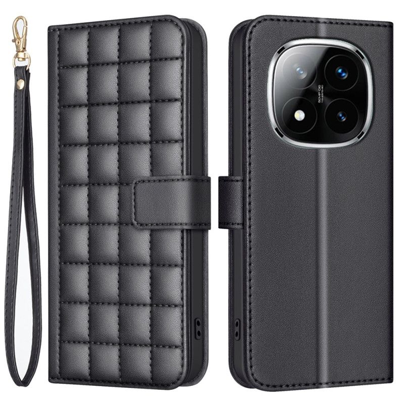 Etui Folio Do Xiaomi Redmi Note 14 Pro 4g Pikowane Premium