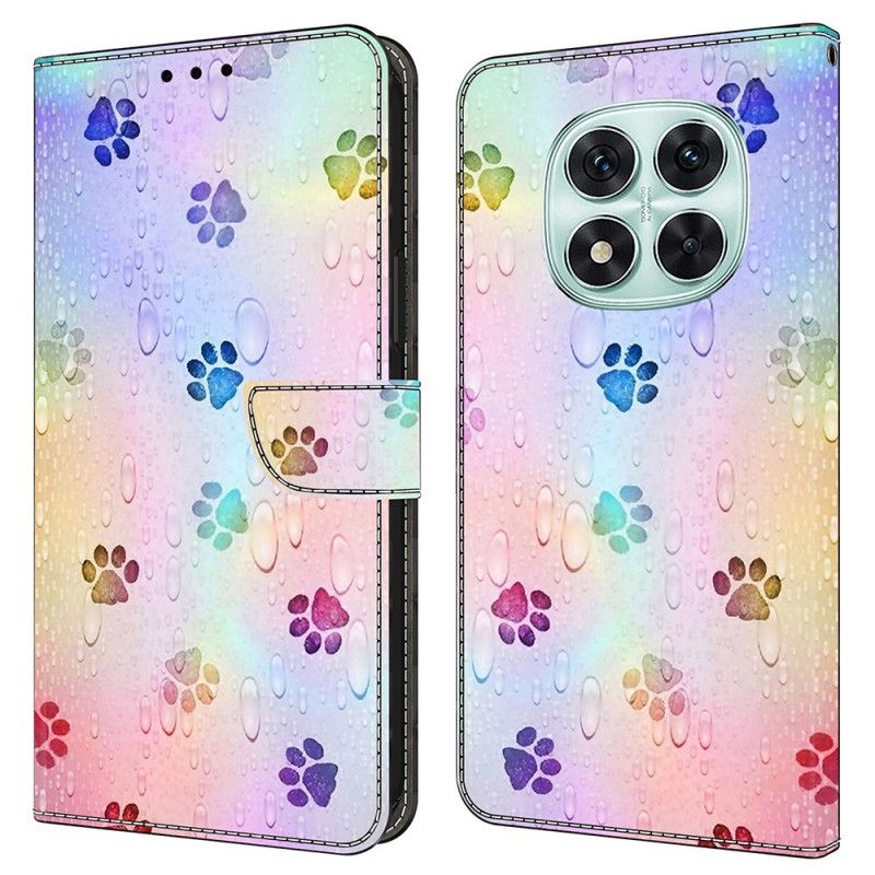 Etui Folio Do Xiaomi Redmi Note 14 Pro 4g Ślady Kocich Łap