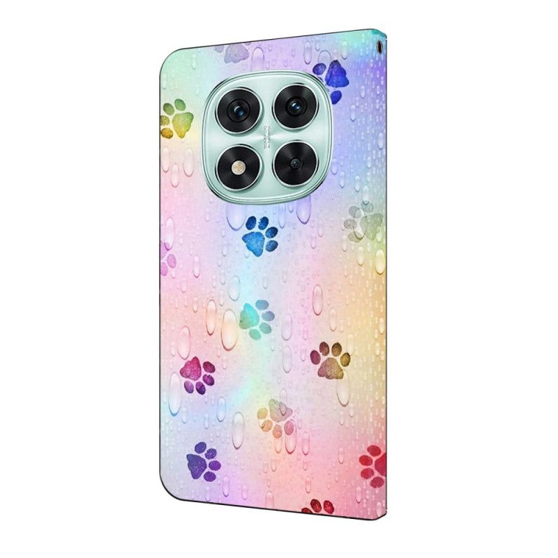 Etui Folio Do Xiaomi Redmi Note 14 Pro 4g Ślady Kocich Łap