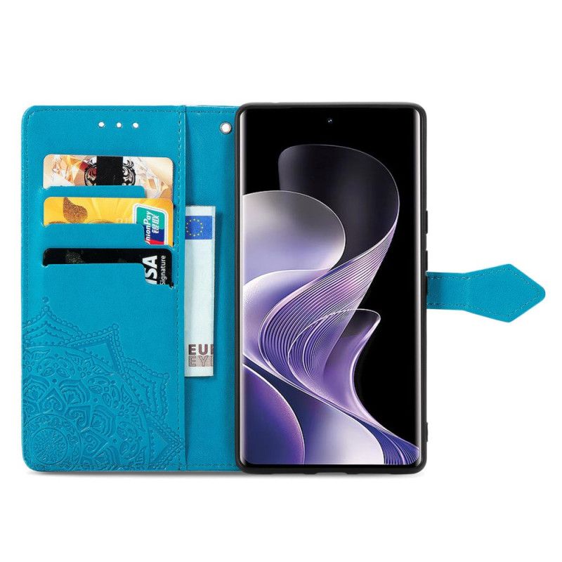 Etui Folio Xiaomi Redmi Note 14 Pro 4g Barokowa Mandala Etui Ochronne