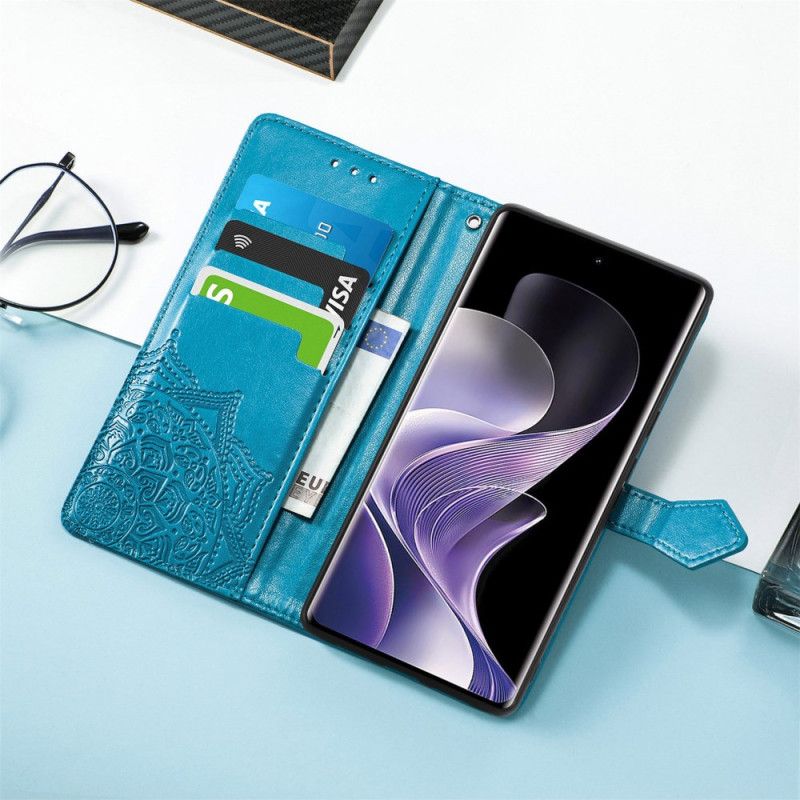 Etui Folio Xiaomi Redmi Note 14 Pro 4g Barokowa Mandala Etui Ochronne