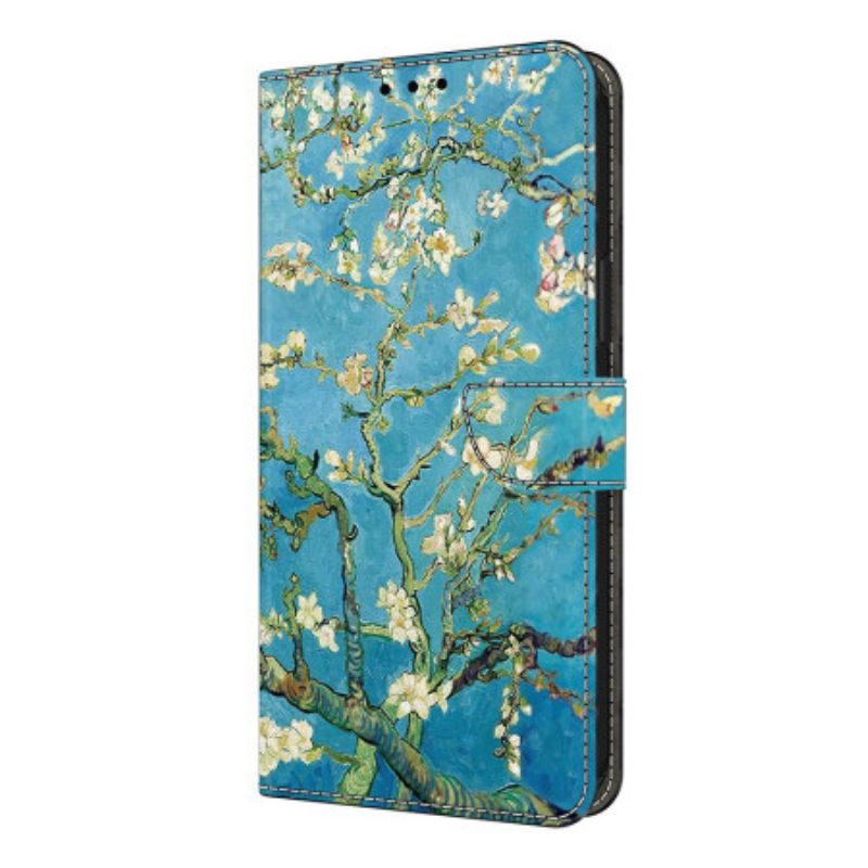 Etui Folio Xiaomi Redmi Note 14 Pro 4g Białe Gałęzie