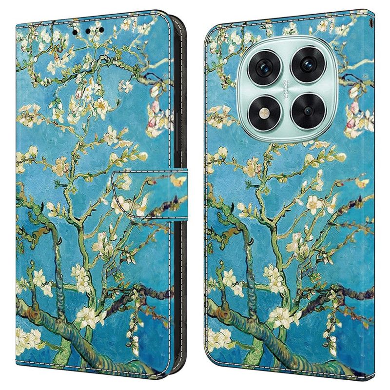 Etui Folio Xiaomi Redmi Note 14 Pro 4g Białe Gałęzie