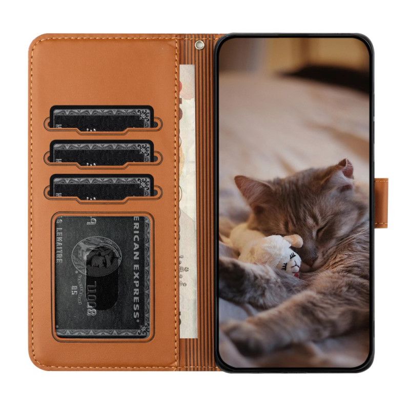 Etui Folio Xiaomi Redmi Note 14 Pro 4g Cat Gang Z Paskiem Etui Ochronne