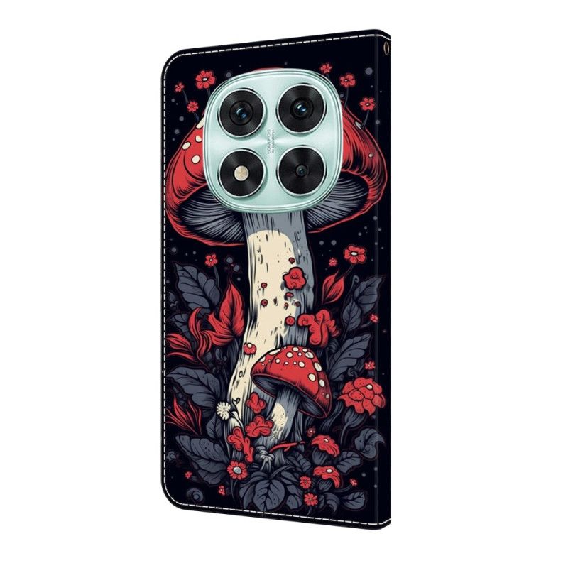 Etui Folio Xiaomi Redmi Note 14 Pro 4g CZerwony Grzyb Etui Ochronne