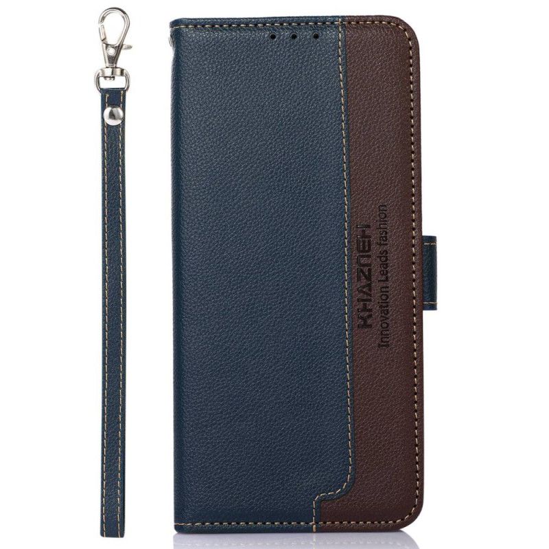 Etui Folio Xiaomi Redmi Note 14 Pro 4g Dwukolorowy Khazneh Rfid Etui Ochronne