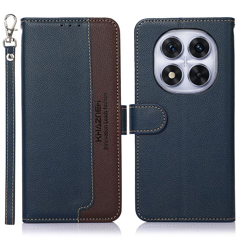 Etui Folio Xiaomi Redmi Note 14 Pro 4g Dwukolorowy Khazneh Rfid Etui Ochronne
