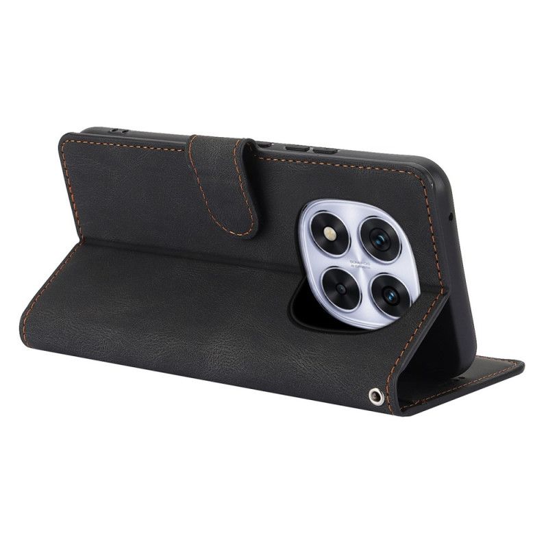 Etui Folio Xiaomi Redmi Note 14 Pro 4g Efekt Zamszu Z Paskiem