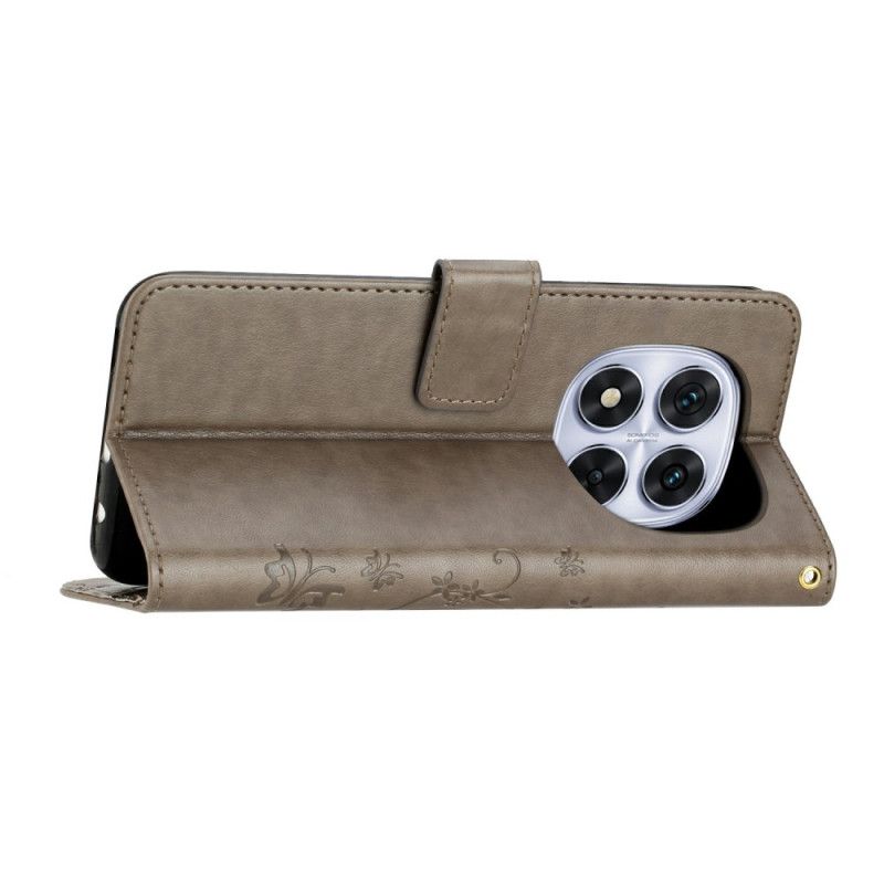 Etui Folio Xiaomi Redmi Note 14 Pro 4g Kwiatowe Wzory Etui Ochronne