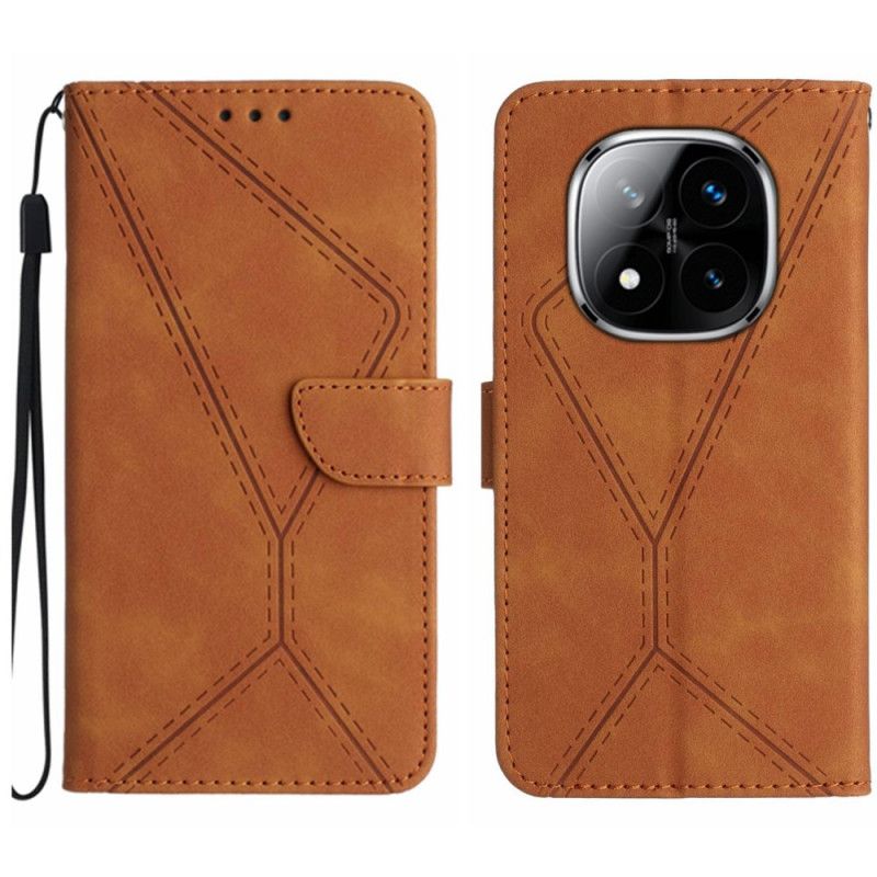 Etui Folio Xiaomi Redmi Note 14 Pro 4g Linie I Paski Etui Ochronne