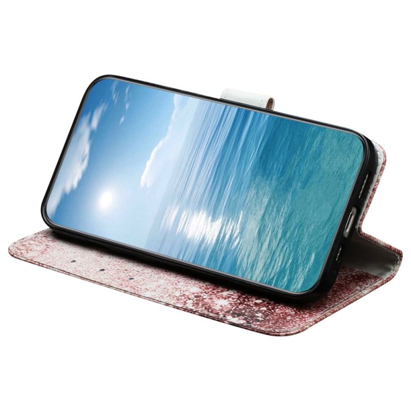 Etui Folio Xiaomi Redmi Note 14 Pro 4g Marmur W Kolorze Różowego Złota Etui Ochronne