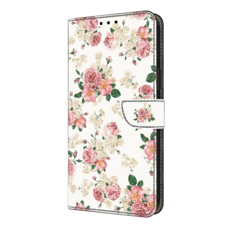 Etui Folio Xiaomi Redmi Note 14 Pro 4g Piwonie