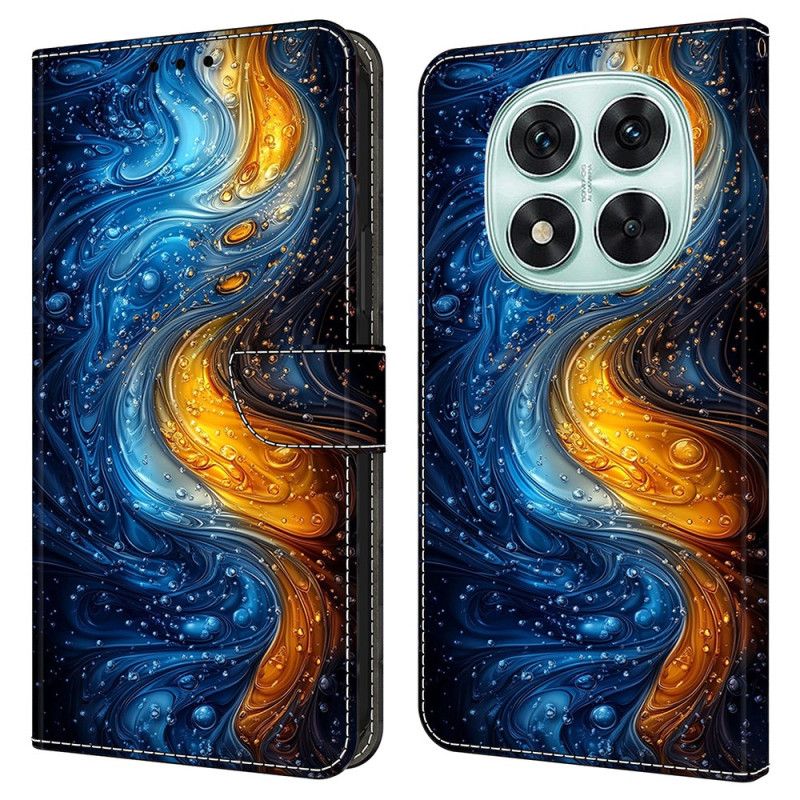 Etui Folio Xiaomi Redmi Note 14 Pro 4g Płynny Wzór Etui Ochronne