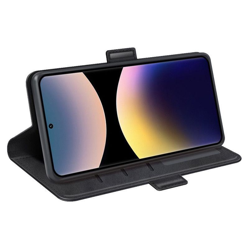 Etui Folio Xiaomi Redmi Note 14 Pro 4g Podwójne Zapięcie Etui Ochronne