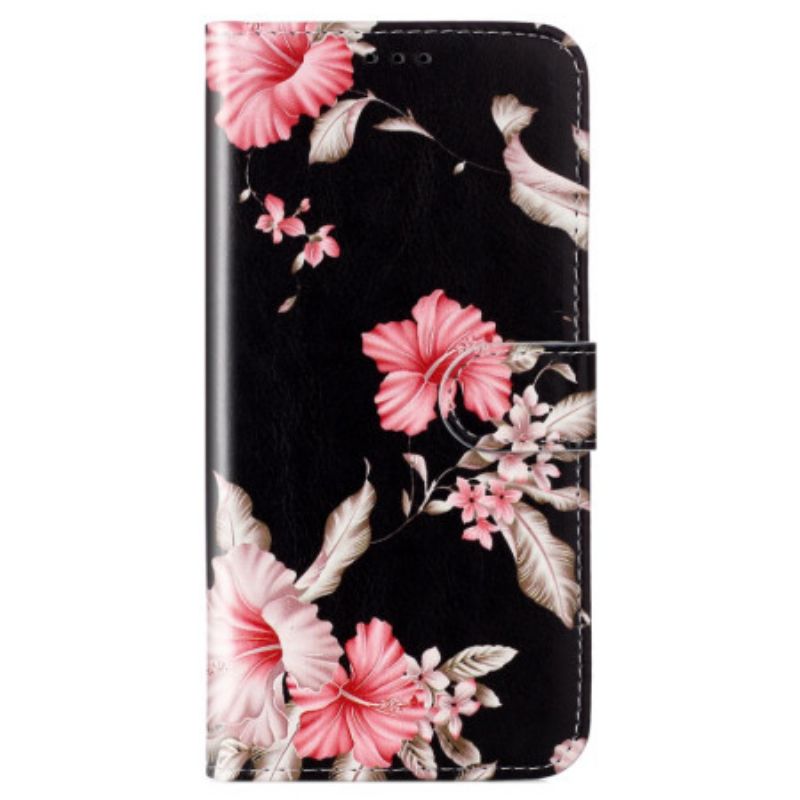 Etui Folio Xiaomi Redmi Note 14 Pro 4g Rododendrony Etui Ochronne