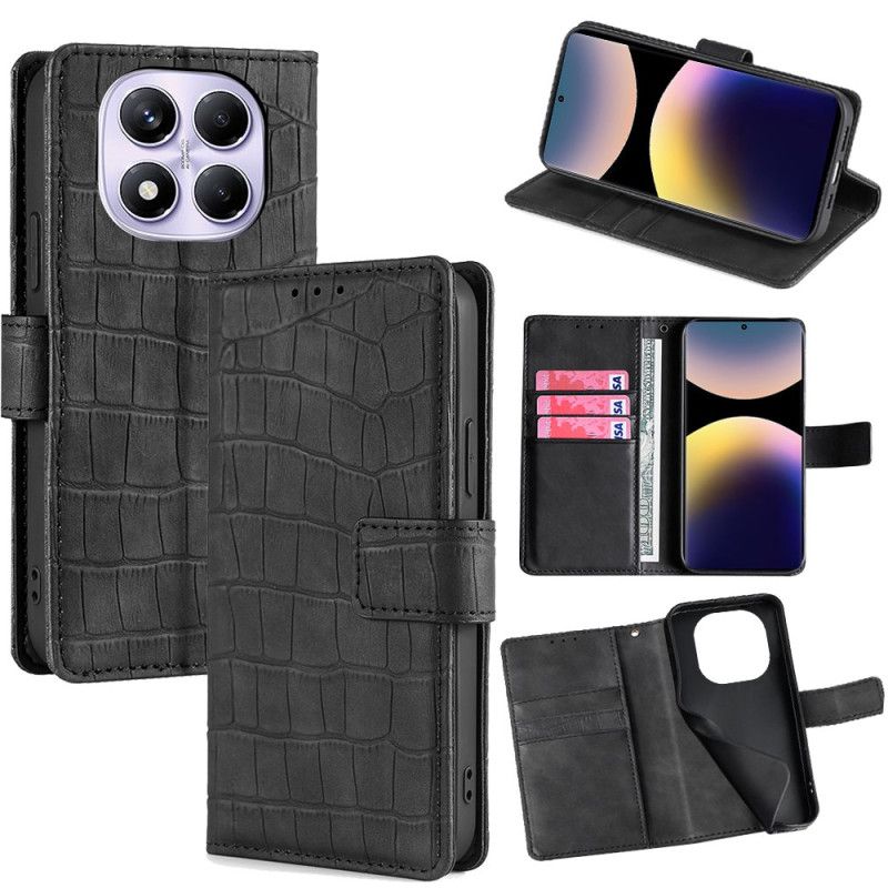 Etui Folio Xiaomi Redmi Note 14 Pro 4g Styl Krokodyla