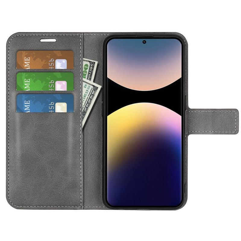 Etui Folio Xiaomi Redmi Note 14 Pro 4g Styl Skórzany Etui Ochronne