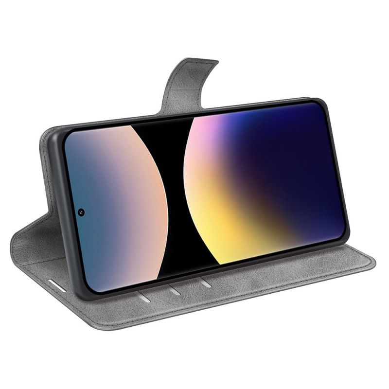 Etui Folio Xiaomi Redmi Note 14 Pro 4g Styl Skórzany Etui Ochronne