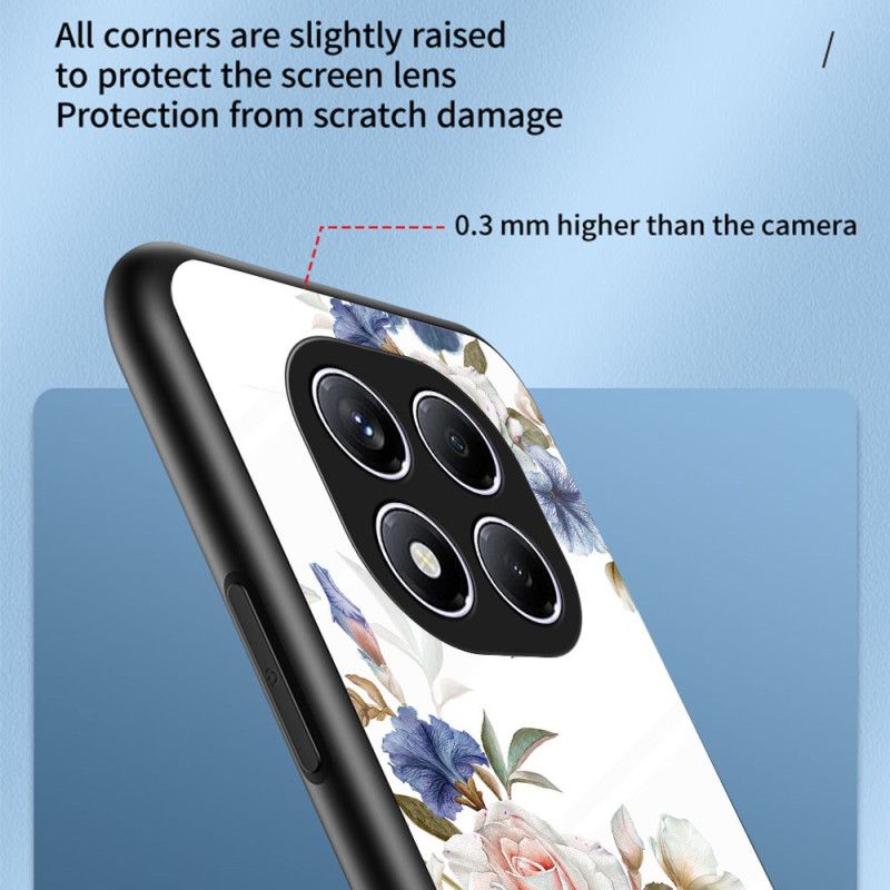 Etui Xiaomi Redmi Note 14 Pro 4g Kwiatowe Szkło Hartowane