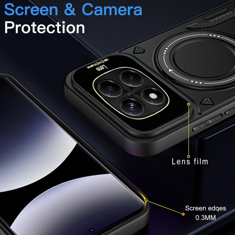 Etui Xiaomi Redmi Note 14 Pro 4g Magnetyczna Podstawka Obrotowa Etui Ochronne