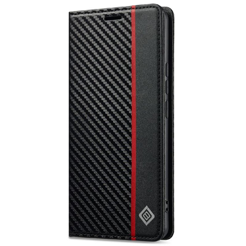 Flip Kotelot Do Xiaomi Redmi Note 14 Pro 4g Tekstura Włókna Węglowego