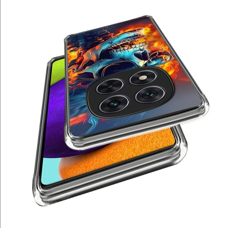 Futerały Xiaomi Redmi Note 14 Pro 4g Etui Na Telefon Płonąca CZaszka