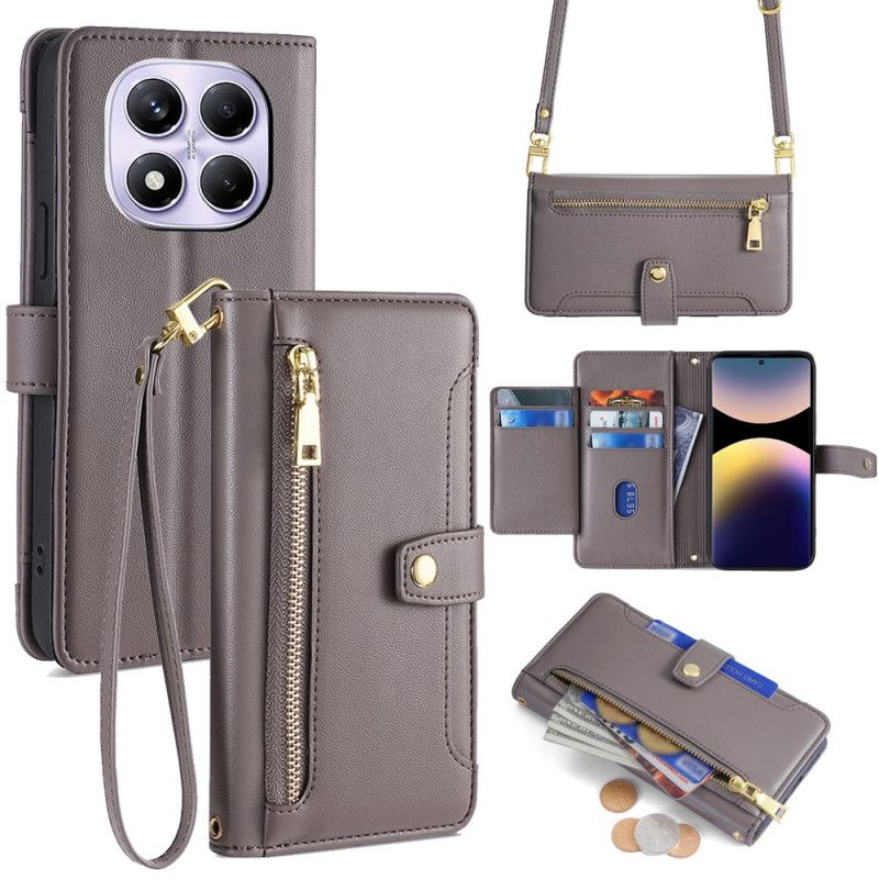 Obudowa Xiaomi Redmi Note 14 Pro 4g Etui Na Telefon Portfel Na Ramię I Do Noszenia Na Ukos