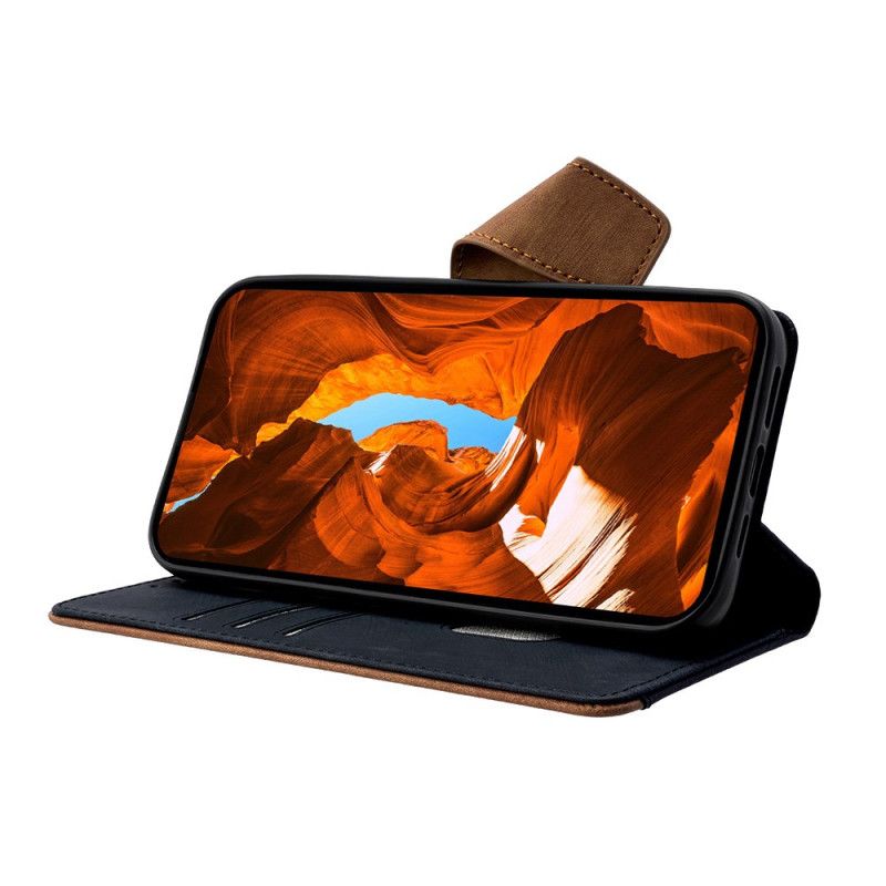 Pokrowce Xiaomi Redmi Note 14 Pro 4g Dwukolorowy Zamsz Z Blokadą Rfid