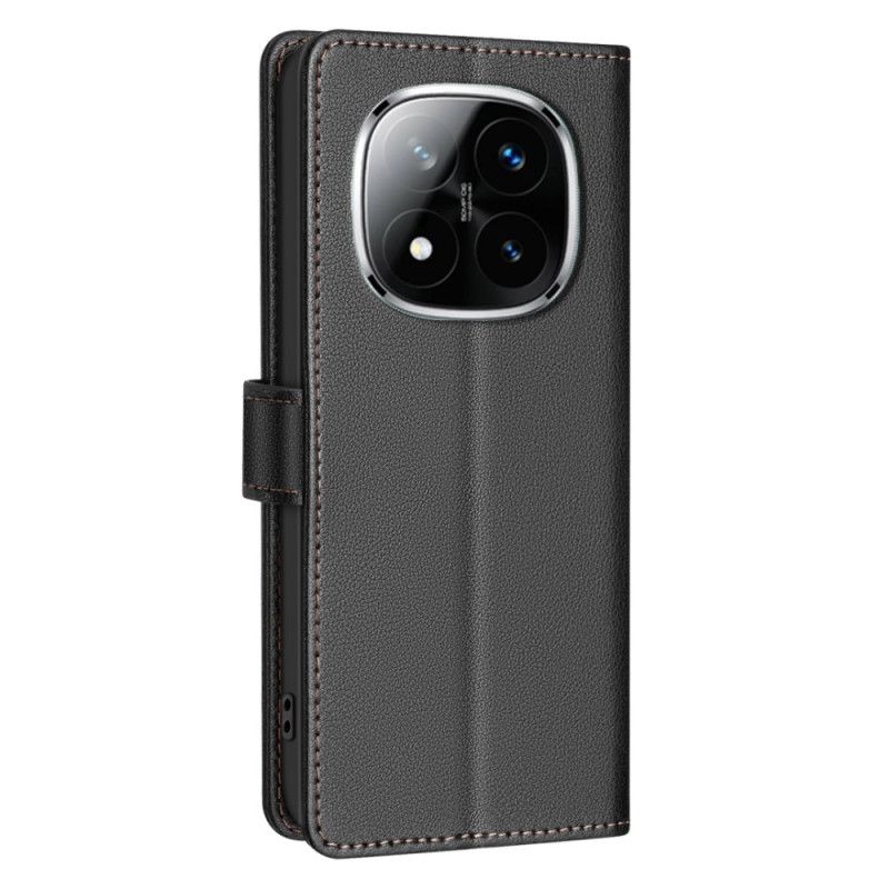 Skórzany Futerał Xiaomi Redmi Note 14 Pro 4g Etui Na Telefon Blokada Rfid W Kolorze Binfen