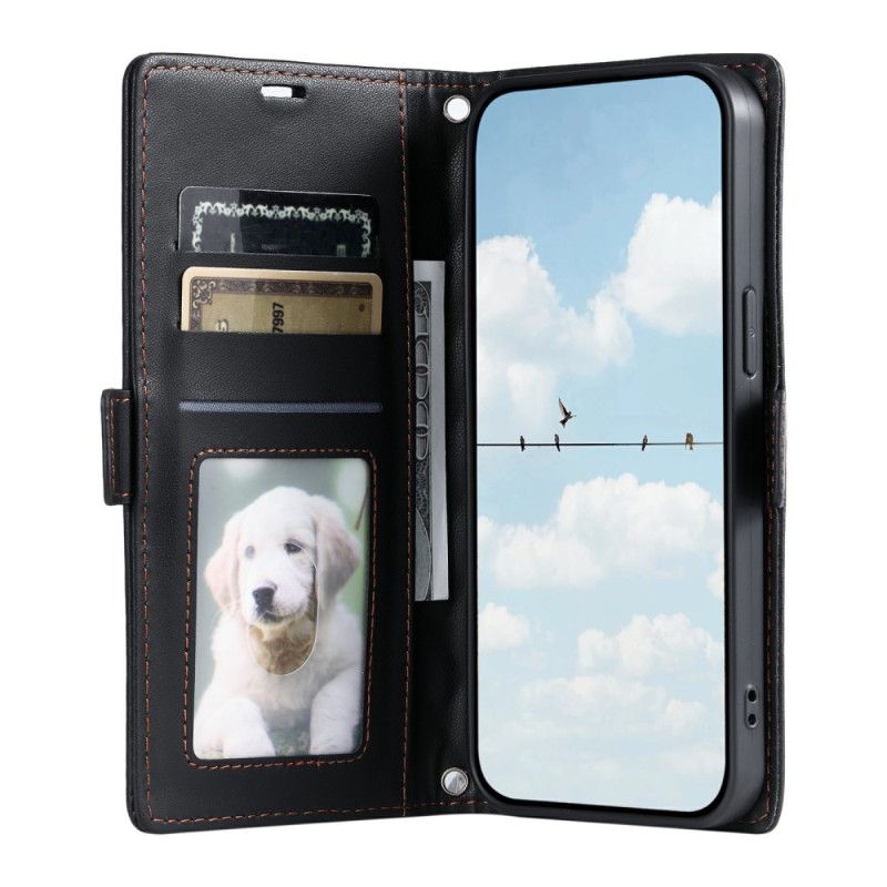 Skórzany Futerał Xiaomi Redmi Note 14 Pro 4g Etui Na Telefon Pikowane Z Paskiem