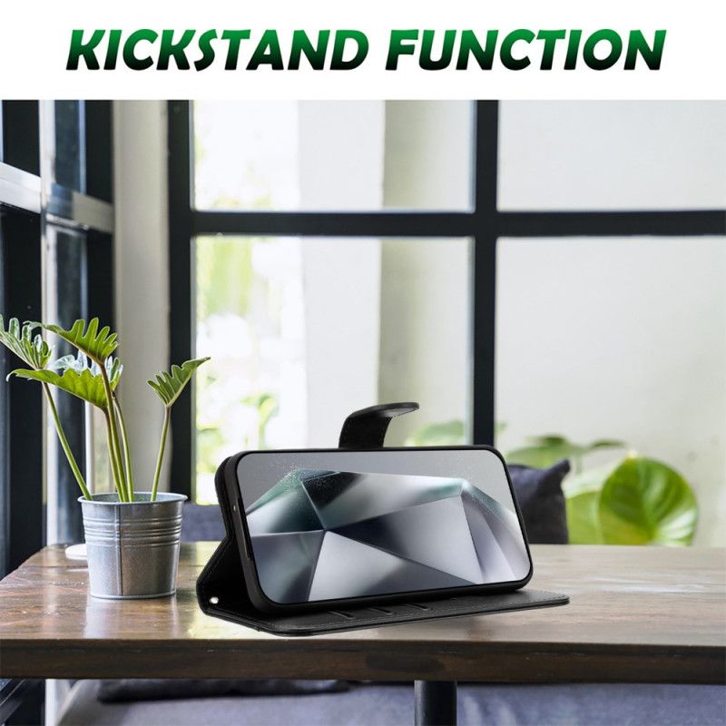 Skórzany Futerał Xiaomi Redmi Note 14 Pro 4g Etui Na Telefon Wzór S Z Paskiem