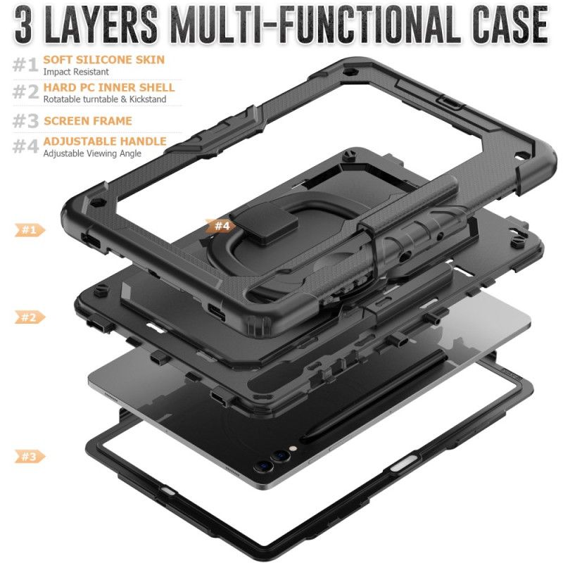 Etui Samsung Galaxy Tab S10 Ultra Najwyższej Jakości Ochrona Z Paskiem Na Ramię