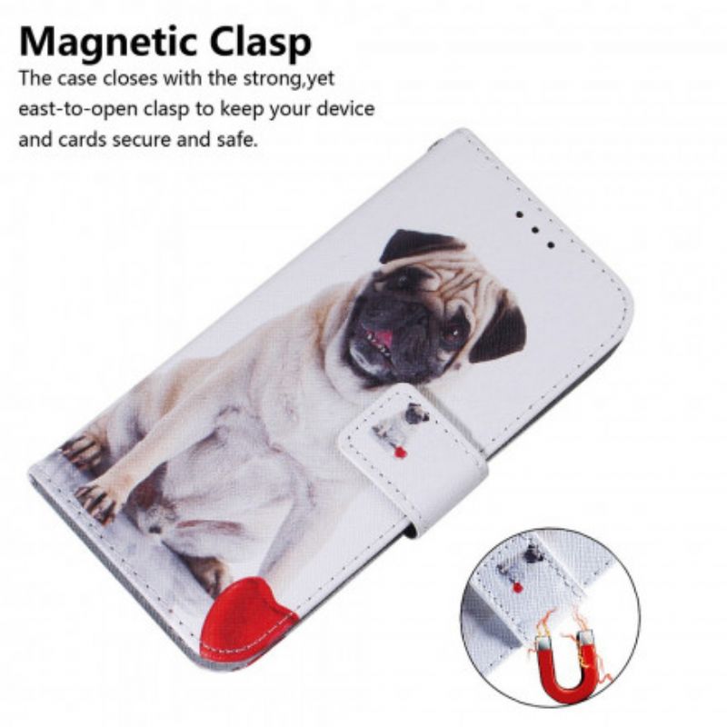 Etui Folio Do Xiaomi Redmi 10 Mops Pies