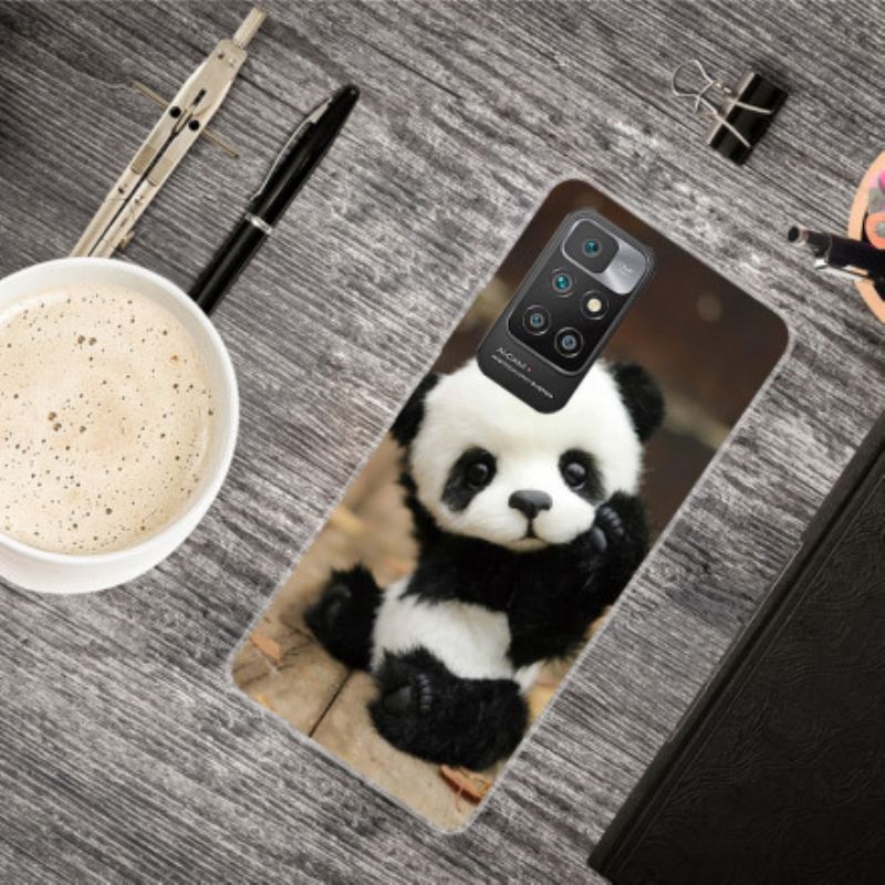 Futerały Xiaomi Redmi 10 Etui Na Telefon Elastyczna Panda