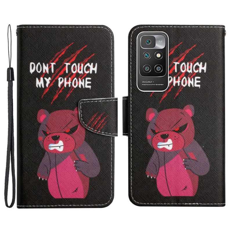 Obudowa Xiaomi Redmi 10 Etui Na Telefon Niedźwiedź Nie Dotykaj Mojego Telefonu
