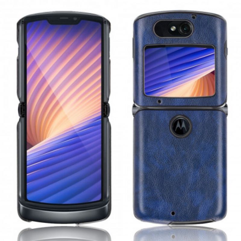 Etui Motorola Razr 5g Lychee Sztuczna Skóra Etui Ochronne