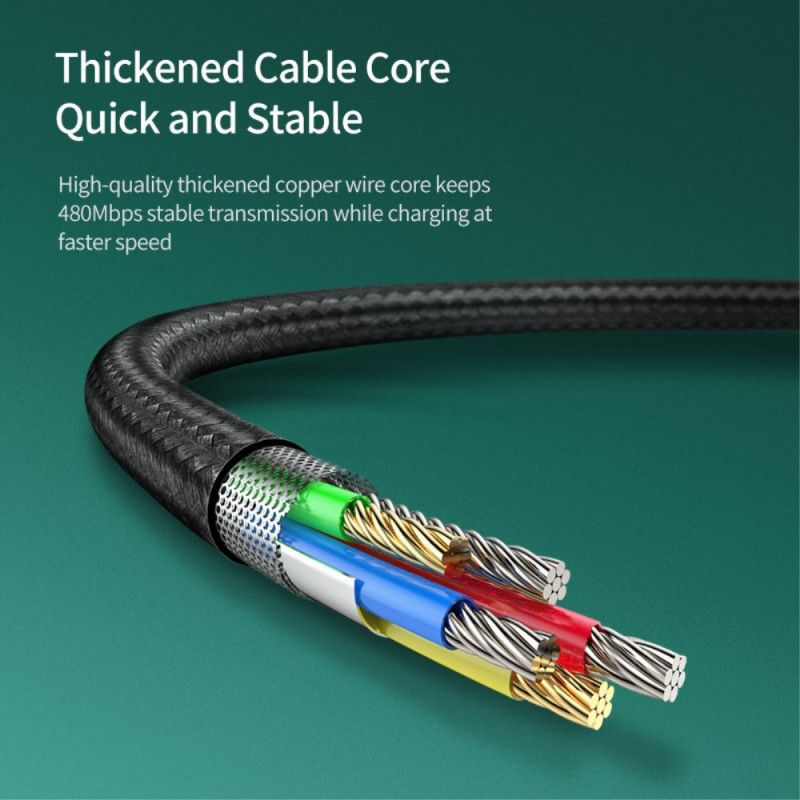 Kabel Szybkiego Ładowania Baseus Micro Usb 4A 0.5 M