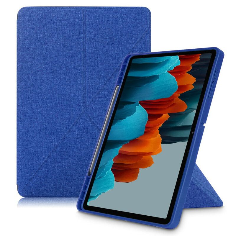 Inteligentna Obudowa Samsung Galaxy Tab S7 Fe Origami Cloth Texture
