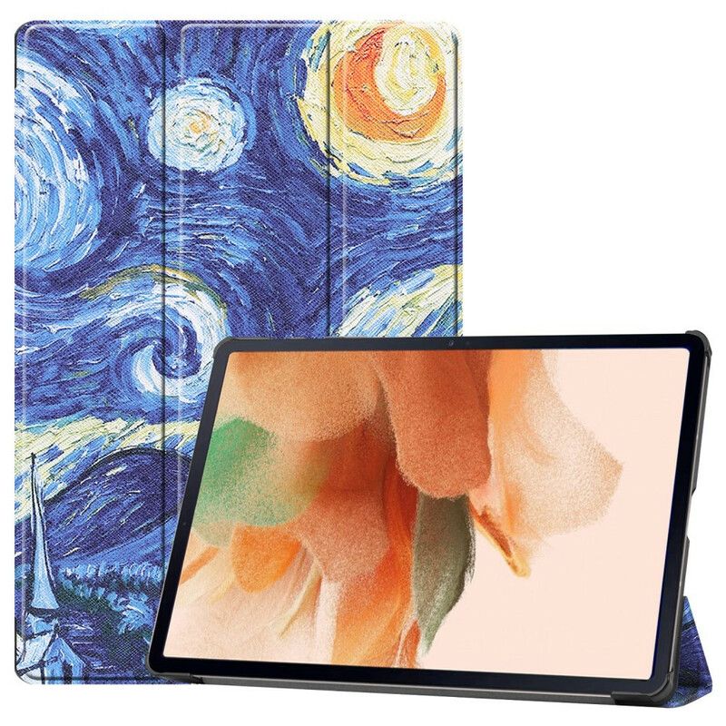 Inteligentny Futerał Samsung Galaxy Tab S7 Fe Starry Night Obsadka Do Pióra