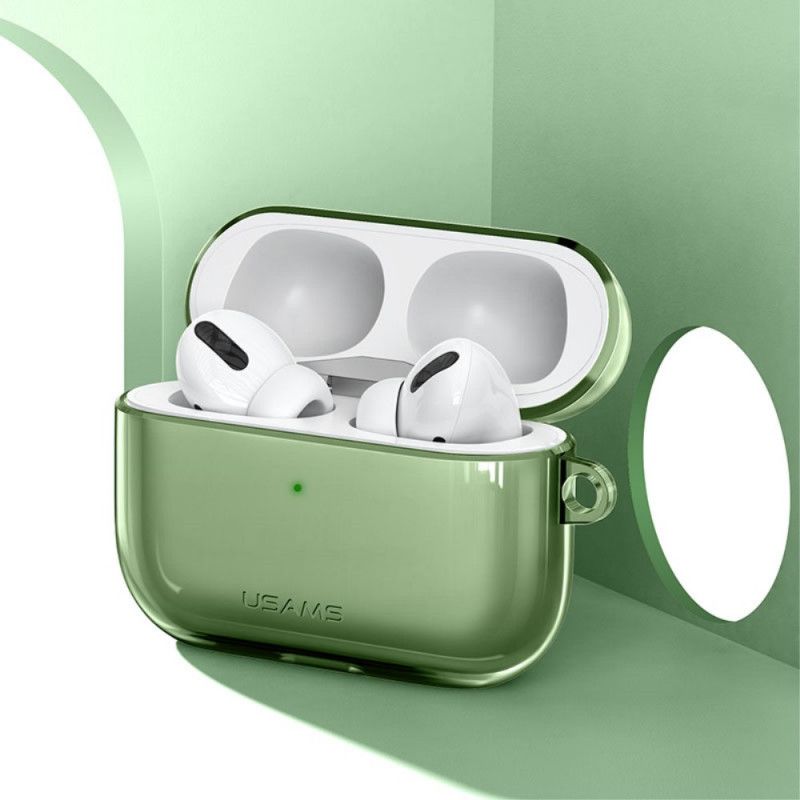 Etui AirPods Pro Przezroczysty Brązowy Wykorzystuje Elastyczny Silikon