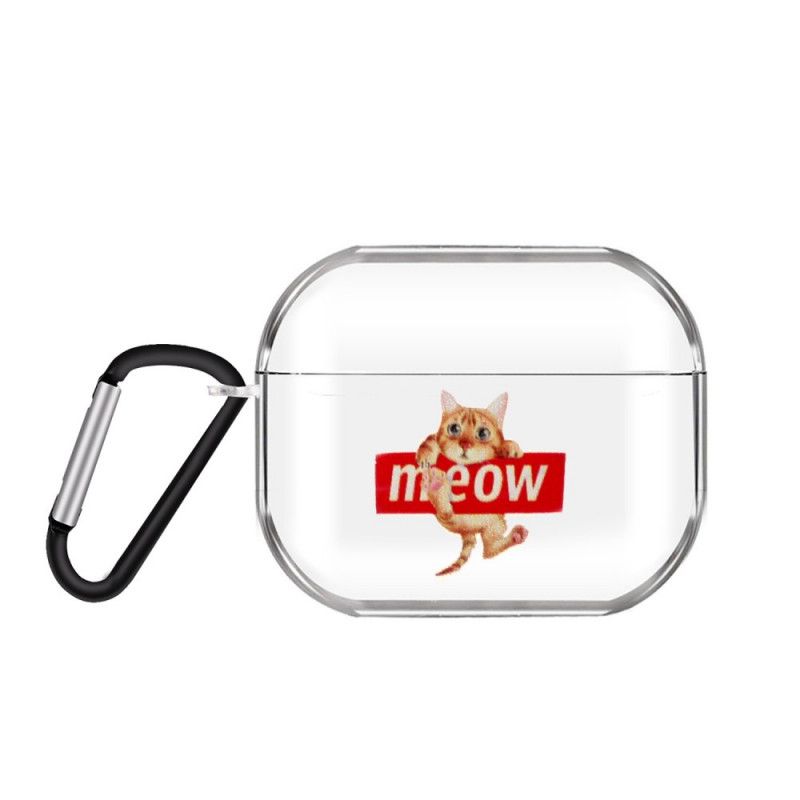 Futerały AirPods Pro Czerwony Seria Przezroczystych Silikonowych Kotów