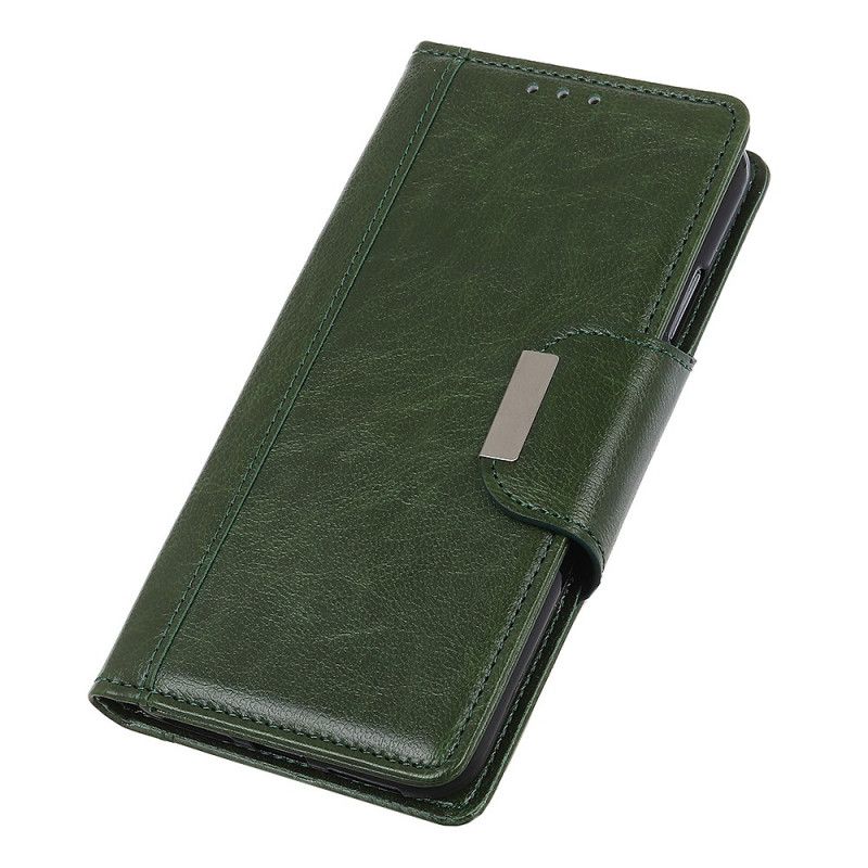 Etui Folio Xiaomi Redmi 8 Biały Czarny Zapięcie Eleganckie Ze Sztucznej Skóry