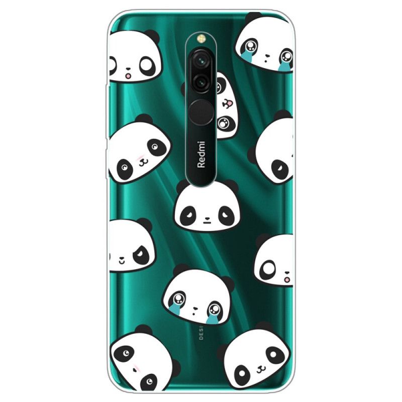 Futerały Xiaomi Redmi 8 Etui na Telefon Sentymentalne Pandy