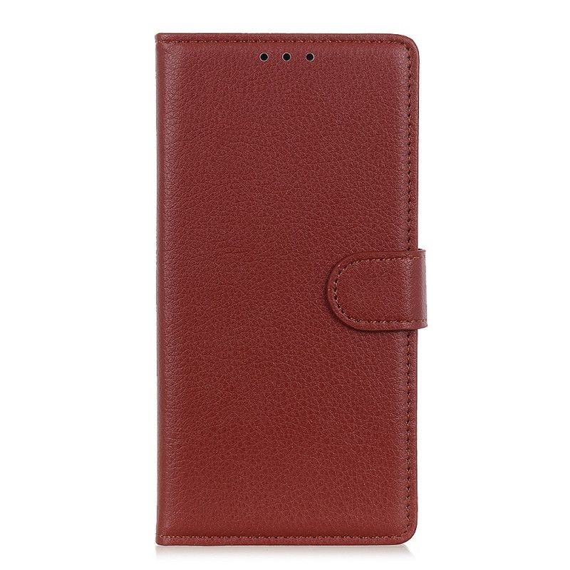 Etui Folio Huawei Mate 30 Czarny Efekt Skóry Lychee Premium Etui Ochronne