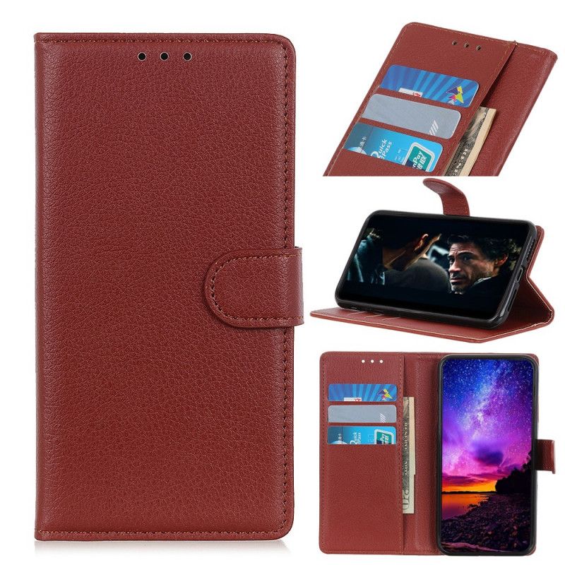 Etui Folio Huawei Mate 30 Czarny Efekt Skóry Lychee Premium Etui Ochronne