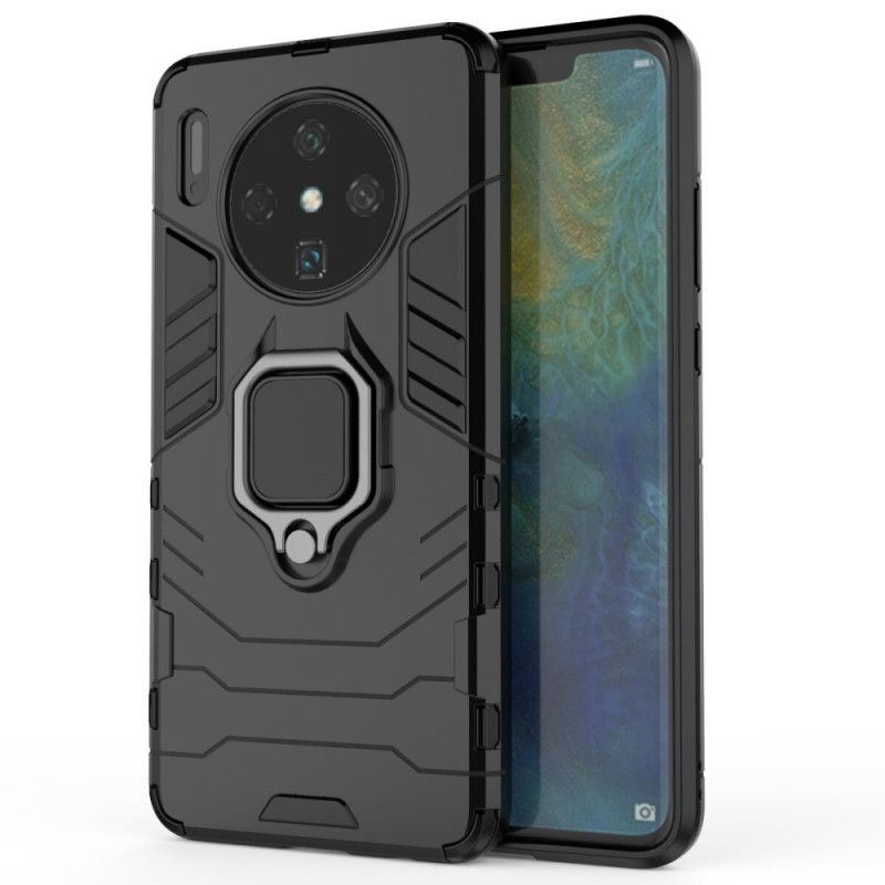 Etui Huawei Mate 30 Czerwony Czarny Pierścień Oporowy Etui Ochronne