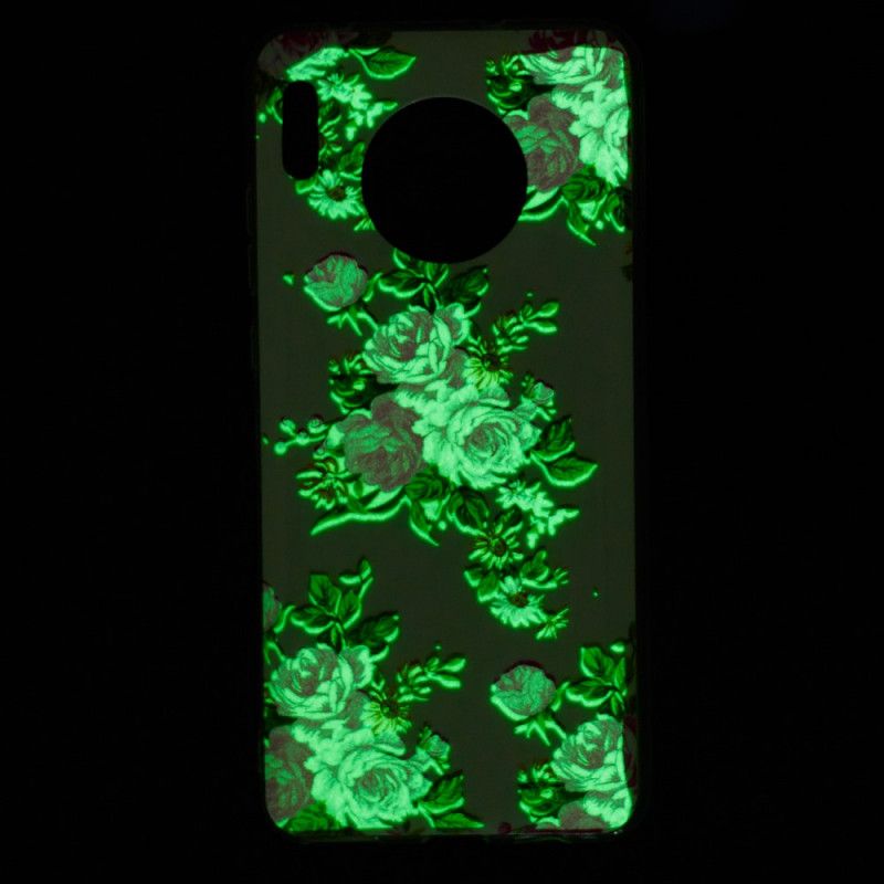 Etui Huawei Mate 30 Fluorescencyjne Kwiaty Wolności