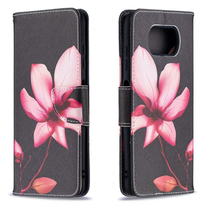 Etui Folio Xiaomi Poco X3 Różowy Kwiat