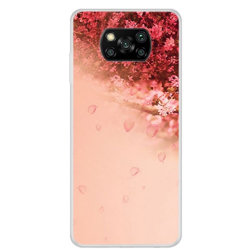 Etui Xiaomi Poco X3 Przezroczyste Romantyczne Drzewo